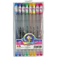   Zseléstoll készlet 1 mm glitteres M&G "Festival" 8 szín