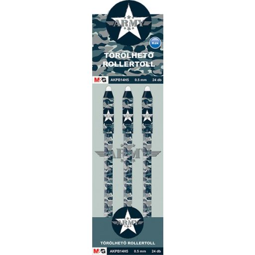 Rollertoll 0,5 mm törölhető M&G "iErase" Army kék