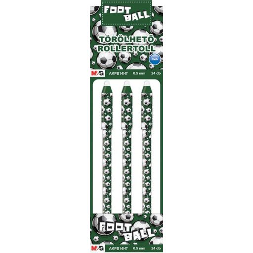 Rollertoll 0,5 mm törölhető M&G "iErase" Football kék