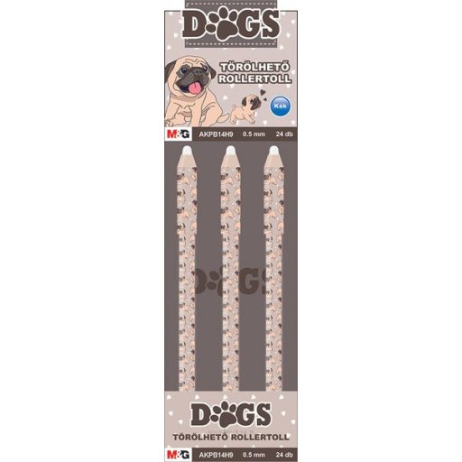 Rollertoll 0,5 mm törölhető M&G "iErase" Dogs kék