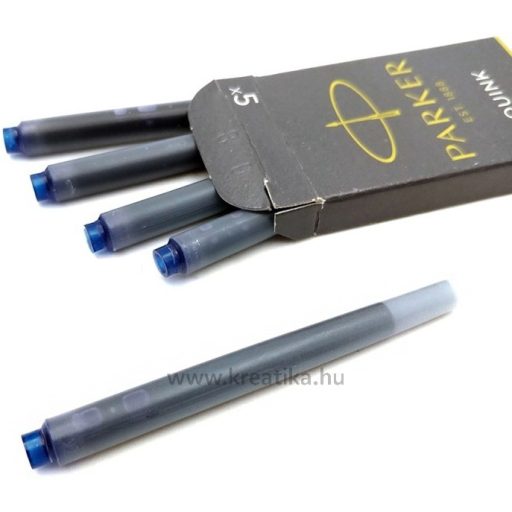 Töltőtoll tintapatron 5 db/doboz Parker kék