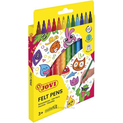 Filctoll készlet kimosható Jovi 12 szín
