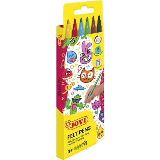 Filctoll készlet, kimosható Jovi 6 szín