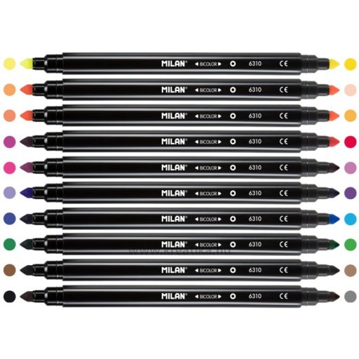 Filctoll készlet 5-10 mm kétvégű Milan 6310 10/20 szín