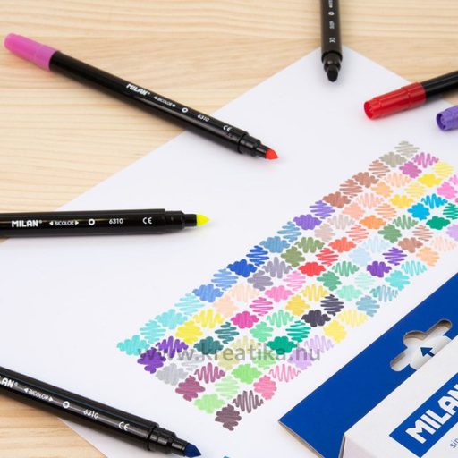 Filctoll készlet 5-10 mm kétvégű Milan 6310 10/20 szín