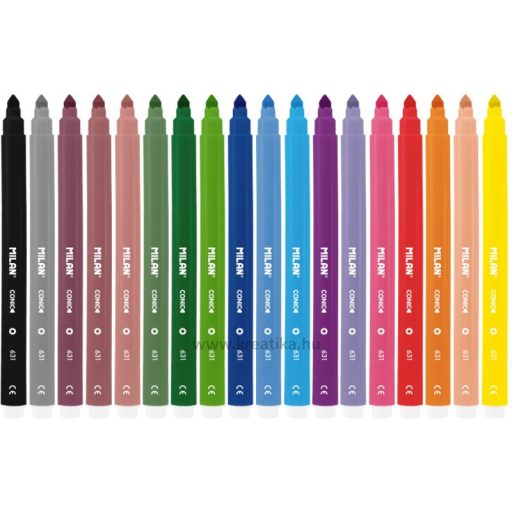 Filctoll készlet 0,75-3 mm Milan 631 18 szín