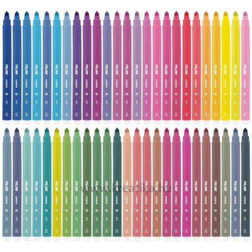 Filctoll készlet 5 mm műanyag dobozos Milan 631 50 szín