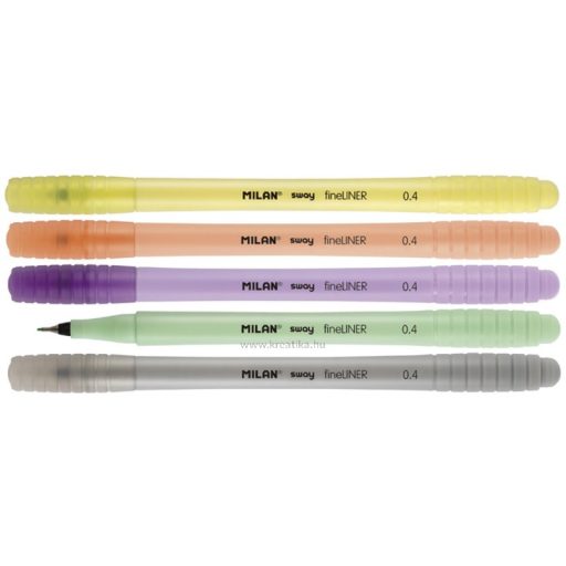 Tűfilc készlet 0,4 mm Milan "Fineliner" Sway Pastel 5 pasztell szín