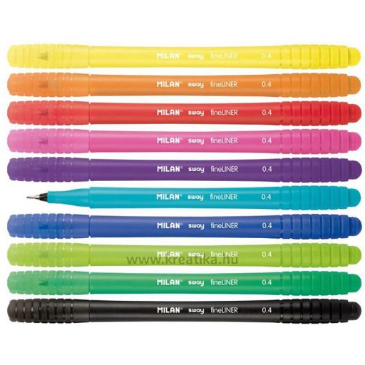 Tűfilc készlet 0,4 mm Milan "Fineliner" Sway 10 szín