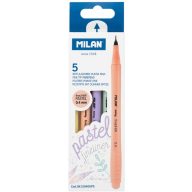   Tűfilc készlet 0,4 mm Milan "Fineliner" Sway 5 pasztell szín