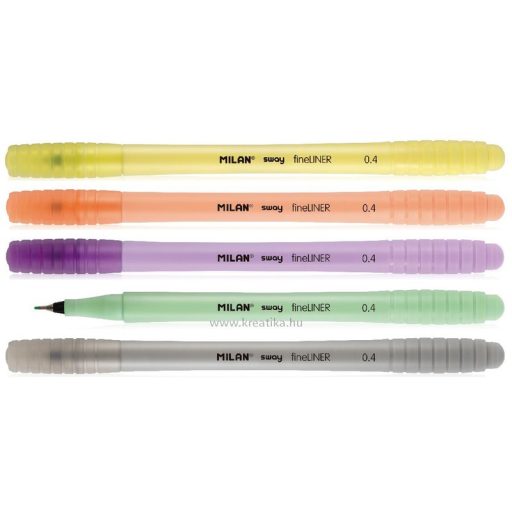 Tűfilc készlet 0,4 mm Milan "Fineliner" Sway 5 pasztell szín