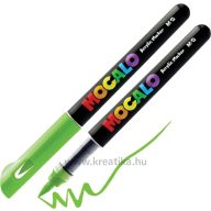   Akril marker, ecsetvégű M&G "Mocalo" 503 élénk zöld