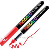 Akril marker, ecsetvégű M&G "Mocalo" 235 piros