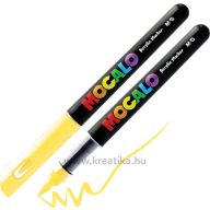   Akril marker, ecsetvégű M&G "Mocalo" 400 citromsárga