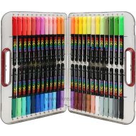   Akril marker készlet, ecsetvégű M&G "Mocalo" 48 szín