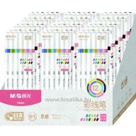 Tűfilc készlet 0,4 mm M&G "Fineliner" 12 szín