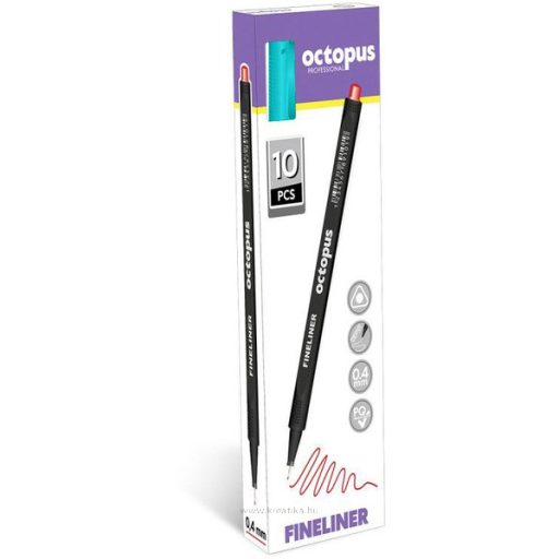 Tűfilc 0,4 mm Octopus "Fineliner" türkiz