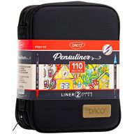   Filctoll készlet 0,4-1,5 mm kétvégű, tű- és ecsethegy Daco "Pensuliner" 110 szín