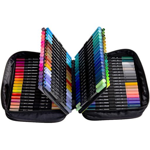 Filctoll készlet 0,4-1,5 mm kétvégű, tű- és ecsethegy Daco "Pensuliner" 110 szín