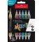 Akril marker készlet, kétvégű Faber-Castell "Black Edition" Shake&Paint 6 metál szín