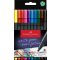 Tűfilc 0,4 mm Faber-Castell "Grip" Finepen 10 szín