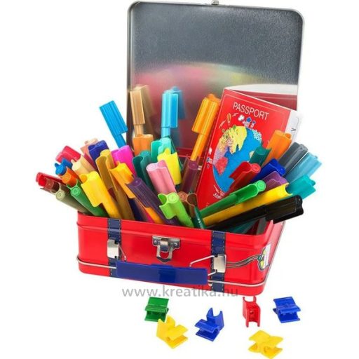 Filctoll készlet 1,5 mm Faber-Castell "Connector" Suitcase 40 szín