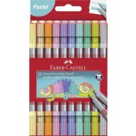   Filctoll készlet, kimosható 0,5-3 mm kétvégű Faber-Castell 10 pasztell  szín