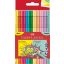 Filctoll készlet, kimosható 1 mm Faber-Castell "Grip" 10 neon és pasztell szín