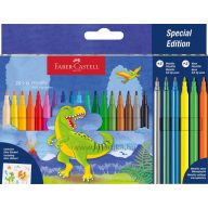   Filctoll készlet 2 mm Faber-Castell "Dinosaur" 18+6 szín