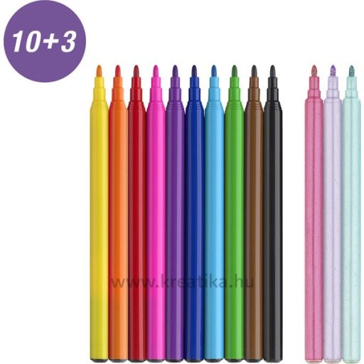 Filctoll készlet 2 mm Faber-Castell "Unicorn" 10+3 szín