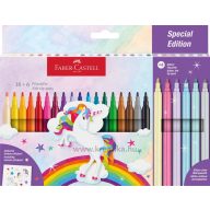   Filctoll készlet 2 mm Faber-Castell "Unicorn" 18+6 szín