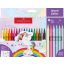 Filctoll készlet 2 mm Faber-Castell "Unicorn" 18+6 szín