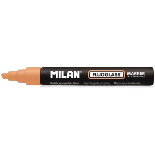 Krétamarker 2-4 mm vágott hegyű Milan "Fluoglass" narancs