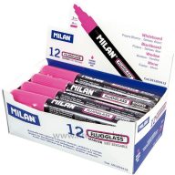   Krétamarker 2-4 mm vágott hegyű Milan "Fluoglass" rózsaszín