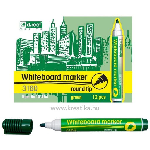 Táblamarker 3 mm gömb d.rect 3160 zöld