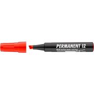   Alkoholos marker 1-4 mm vágott ICO "PERMANENT" 12 piros