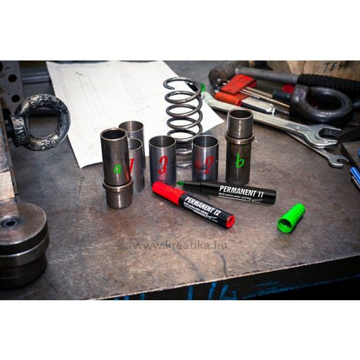 Alkoholos marker 1-4 mm vágott ICO "PERMANENT" 12 piros