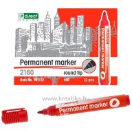 Alkoholos marker 1-3 mm gömb d.rect 2160 piros