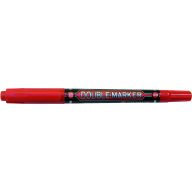   Alkoholos marker 0,8-2,8 mm kétvégű, gömb M&G "Double-Marker" piros