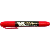   Alkoholos marker 1-3/1-5 mm kétvégű, vágott és gömb M&G "Jumbo" piros