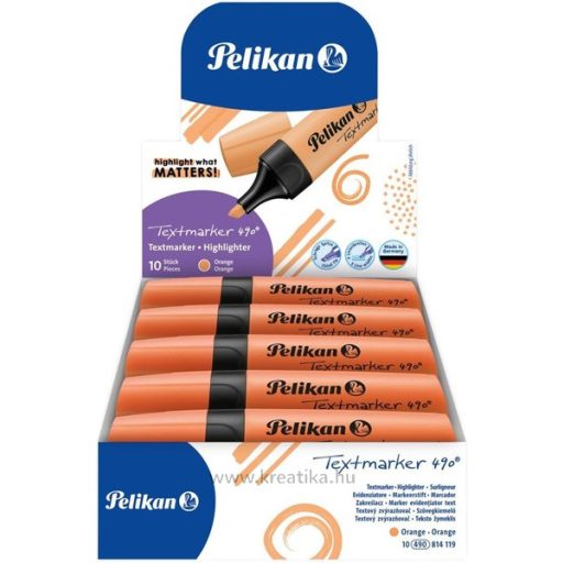 Szövegkiemelő 2-5 mm Pelikan 490 narancs
