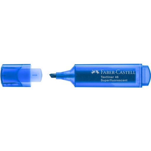Szövegkiemelő 1-5 mm Faber-Castell "Textliner 46" Superfluorescent kék