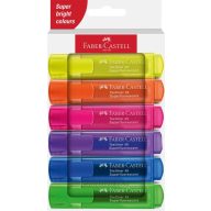   Szövegkiemelő készlet 1-5 mm Faber-Castell "Textliner 46" Superfluorescent 6 szín