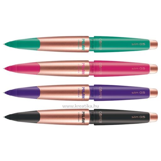 Nyomósirón 0,5 mm HB radíros Milan "Capsule" Copper Slim