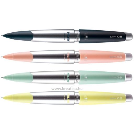 Nyomósirón 0,5 mm HB radíros Milan "Capsule" Silver