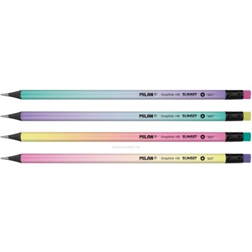 Grafitceruza HB fekete fa, hengeres test Milan "Sunset