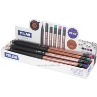 Grafitceruza HB fekete fa, radíros Milan "Copper