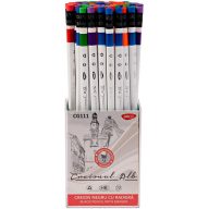 Grafitceruza HB háromszög test,  radíros Daco