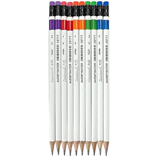 Grafitceruza HB háromszög test,  radíros Daco