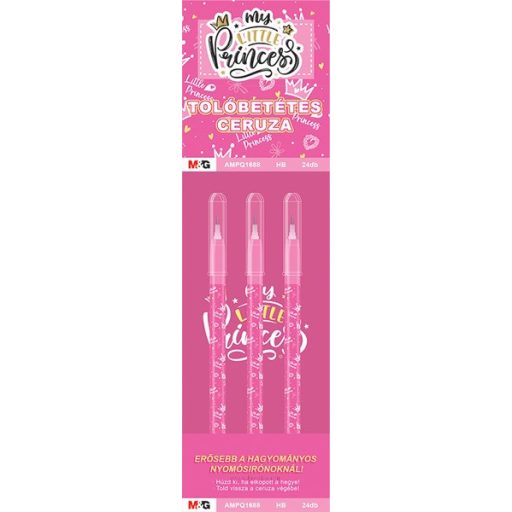 Tolóbetétes ceruza HB M&G "Princess
